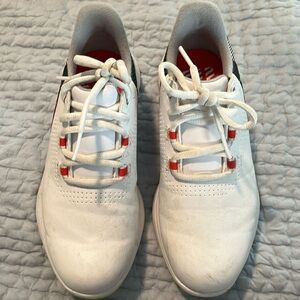 Foot Joy boys size 2 golf shoes.